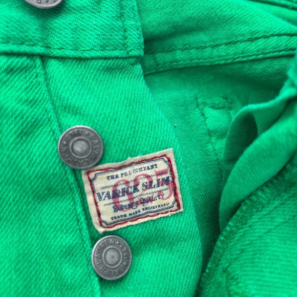 Ralph Lauren Raw Green Button Fly 30/30 Jeans RARE - Picture 8 of 9